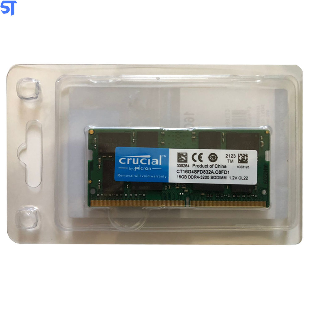 Memória Ram Notebook 16GB DDR4 3200Mhz Crucial